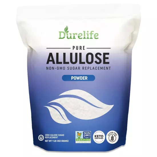 Durelife Allulose sweetener 100% Pure Powdered Sugar Substitute 1 lb