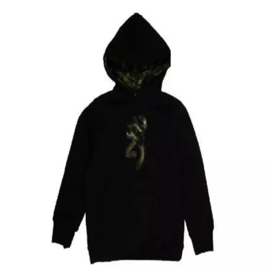 BROWNING Boys Youth BUCKMARK HOODIE Sweatshirt Pullover GREEN BROWN or BLACK New