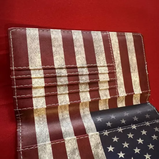 USA Flag Passport Holder Excellent Condition Free Shipping USA Seller