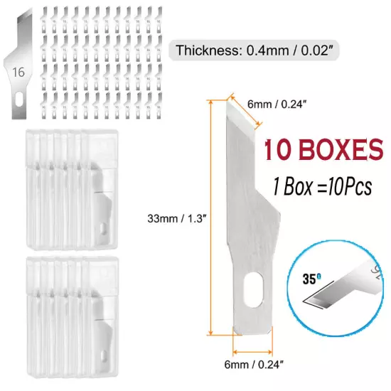 Muti Qty&#Models Blades Exacto Knife For x-Acto Hobby Tool Art Craft Replacement