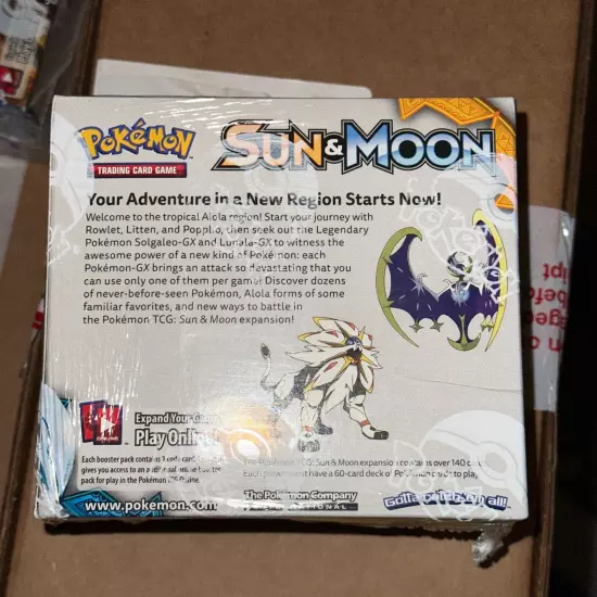 POKEMON TCG SM Base Sun & Moon Booster Box Sealed