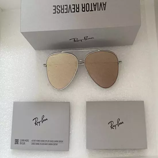 RAY BAN REVERSE SILVER MIRROR Sunglasses/59/11 -140 /Authentic Made In Italy