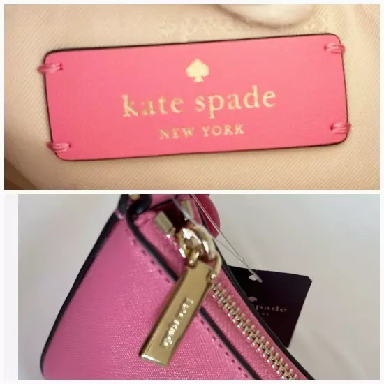 KATE SPADE Madison Convertible Crossbody Blossom Pink Bag Charm NWT 