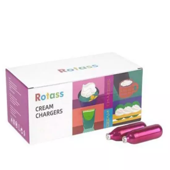 50 Whipped Cream Charger - 8G Cartridge for Whipper Whipped Cream Dispenser