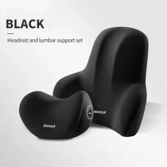 Car Neck Pillow Lumbar Back Support Memory Foam Car Headrest Cushion Seat Pillow