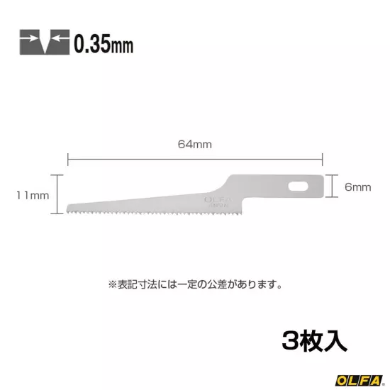 OLFA Saw & Art knife & Spare blade (XB167B)