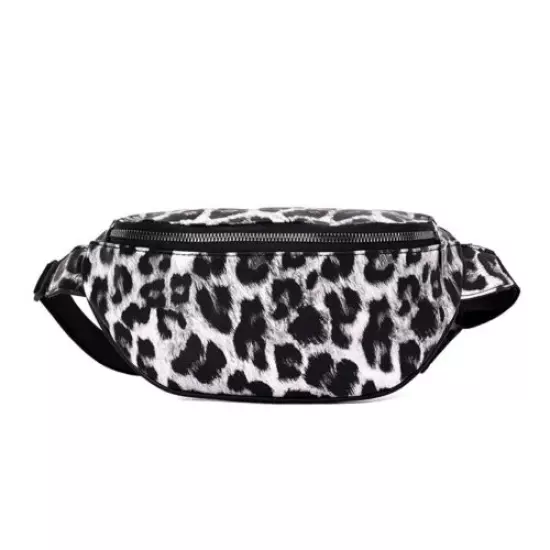 Sports Running Travel Leopard Waist Fanny Pack Chest Bag Shoulder Bag For Women