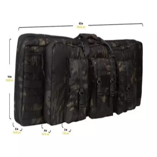 SK7 RIFLE CASE MAYHEM 42" MULTICAM BLACK