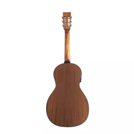 Caraya Parlor Cedar Top Built-In Pickups/Tuner Acoustic Guitar - Natural PARLOR6