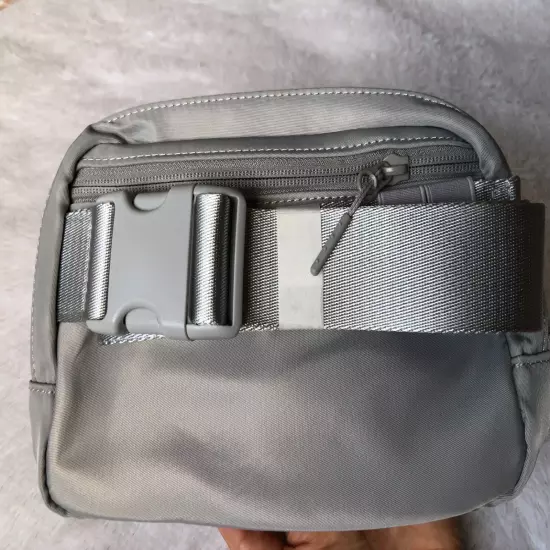 NEW Lululemon Everywhere Belt Bag 1L Limited Edition LARGE BIG LOGO - Gray White