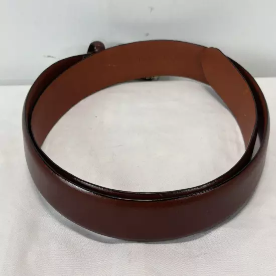 Polo Ralph Lauren Italian Leather Belt Sz 34 Men’s Caramel Brown 