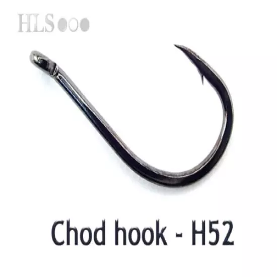 MARUTA KINRYU japanese fishing hooks. Carp chod widegape long curve shank - HLS