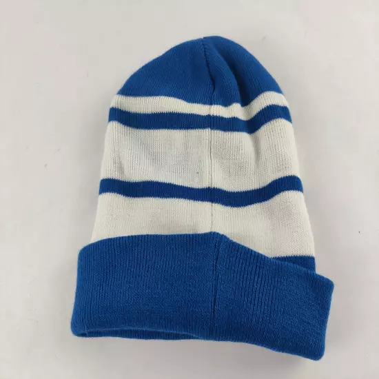 And1 Cap Winter Beanie Blue White Stripes