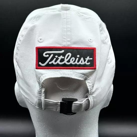 Titleist Pro V1 Foot Joy White Golf Hat One-Size Adjustable VGC 97% Poly