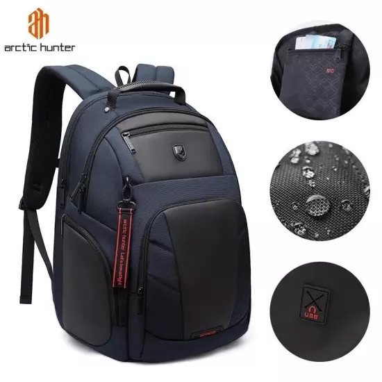 ARCTIC HUNTER Capacity Waterproof Laptop Business Backpack Men school Travel bag