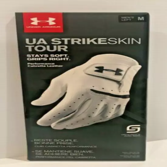 Under Armour Strikeskin Tour Golf Grip Glove Cabretta Leather Left S