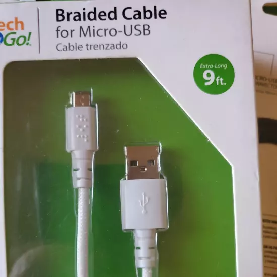 Tech and Go 6 ft. Braided Cable for Micro-USB (5)