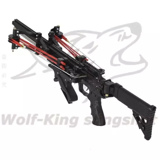 Very Powerful Slingshot Rifle Semi Automatic Wolf King Updated Not assembled