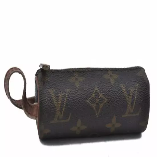 Authentic Louis Vuitton Monogram Etui 3 Golf Ball Case M58249 LV E6532