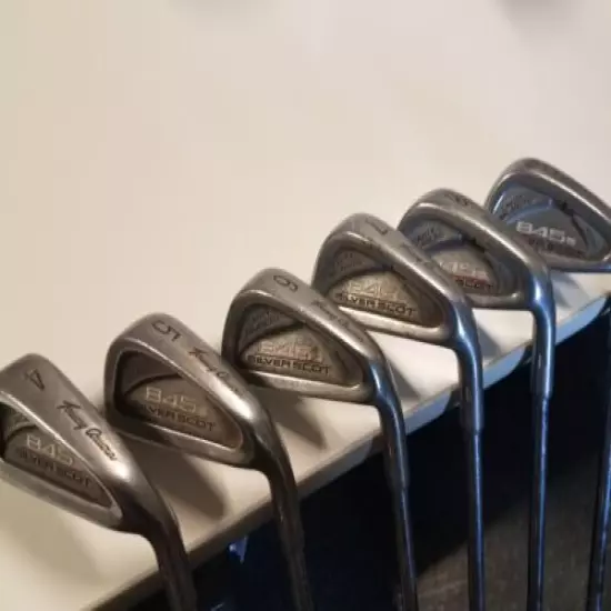 Tommy Armour 845s Silver Scot Iron Set 4-9. Stock Steel Shafts, Stiff Flex