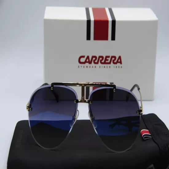 NEW CARRERA 1032/S 2M2KM GOLD BLACK AUTHENTIC SUNGLASSES W/CASE 62-12