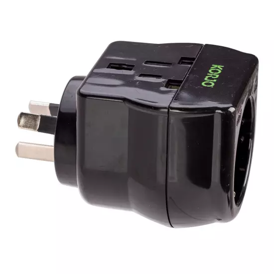 NEW Korjo Multi Reverse Travel Power Adaptor Plug