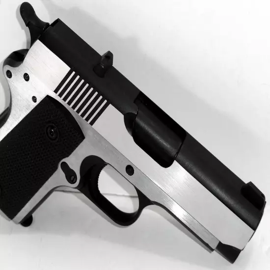 NEW OLD STOCK - Brushed Stainless 1911 .45 Combat Master AIRSOFT Gas FBlowback