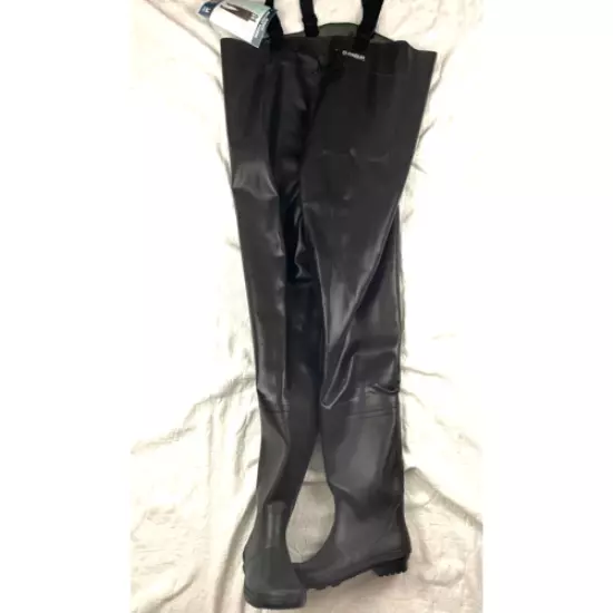 Men's Rubber Chest Bootfoot Waders Sz 13 Adjustable Hunting Magellan Outdoors 