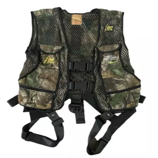 Hunter Safety System Team Realtree Camo Pro Series Hunting Harness Vest sz L/XL