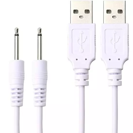 2 Pack Wand Charger Replacement DC Charging Cable Set Compatible Wi