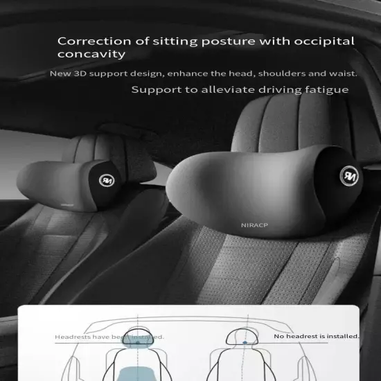 Car Neck Pillow Protection Lumbar Backrest Cushion Lumbar Headrest Cushion