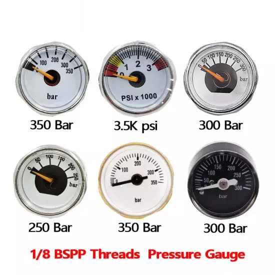 Mini Micro Pressure Gauge Manometer Air Manometer Thread 1/8'' BSP