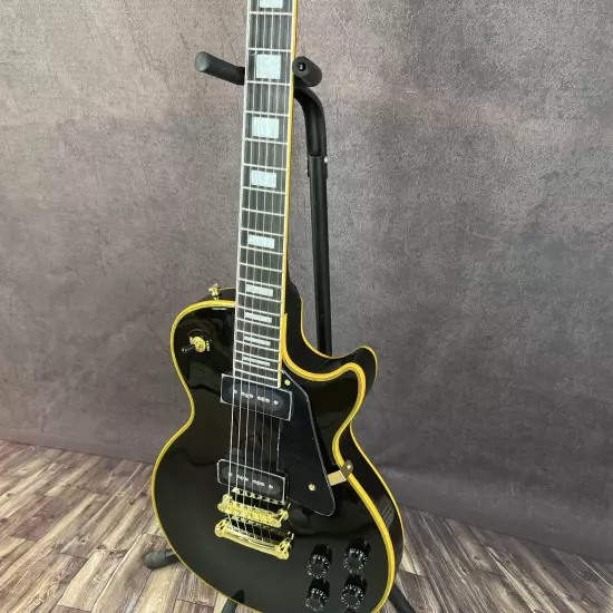 Hot sales Vintage 1956 Les Paul Custom Black Beauty Electric Guitar Fast Shippin