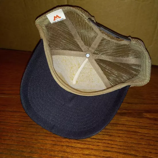 Heritage Tractor Adventure I&M Canal Cap Hat Trucker Tan Black Mesh Adjustable