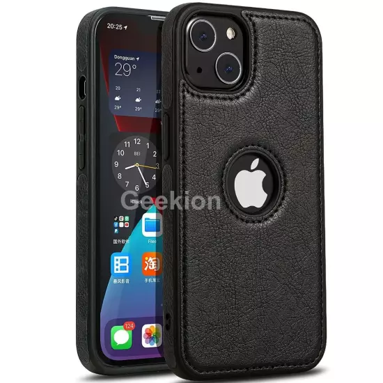 For Apple iPhone 16 15 14 Plus 13 12 11 Pro XR Max Case Leather Shockproof Cover