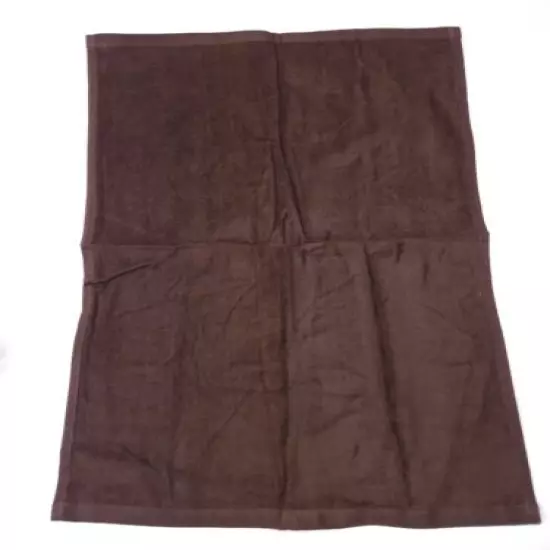 12 Towel Hub Dark Brown 16x26 Tri Fold Velour Golf Towels 16” X 26”