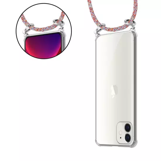 Case for Apple iPhone 12 MINI Silicone Protection Phone Cover Necklace