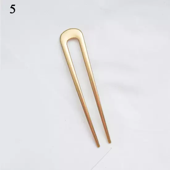 Women Hair Pin U Shaped Fork Stick French Fashion Hairstyle Metal Hair Clips -