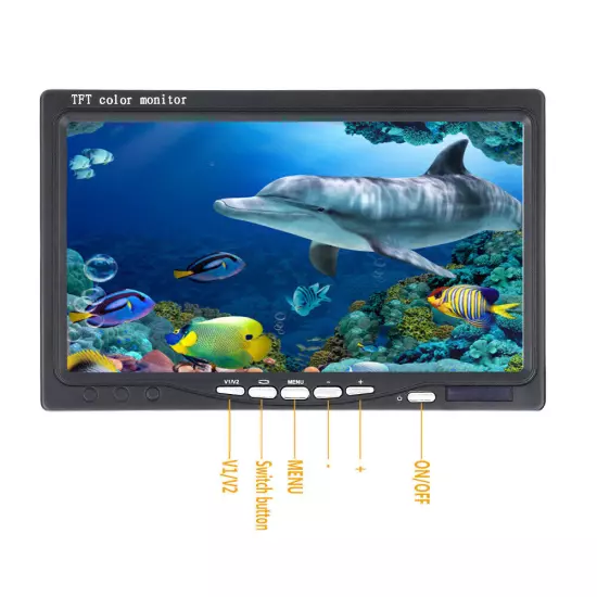 7 Inch DVR Recorder 1000TVL Fish Finder Underwater For Ice/Sea/River Fishing US