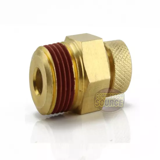 4 Male 1/4" Air Compressor Tank Moisture Water Drain Twist Petcock Brass New