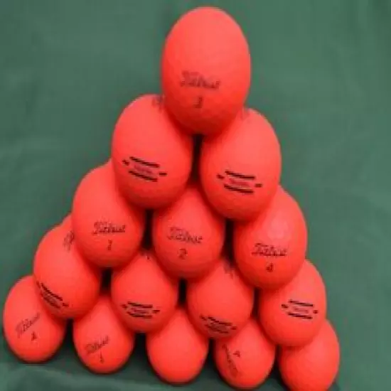 36 Titleist Tru Feel Red Matte 5a Golf Balls 