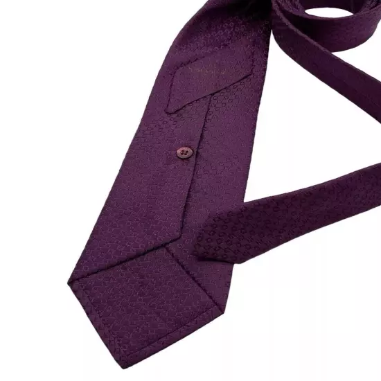 STEFANO RICCI XL Purple Geometric Silk LUXURY Tie ITALY