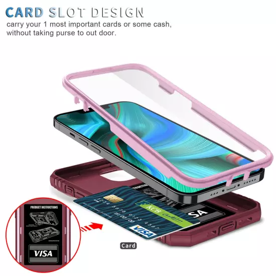 For iPhone 16 15 14 13 12 11 Pro Max 8 7 6 Slide Camera Lens Hybrid Stand Case