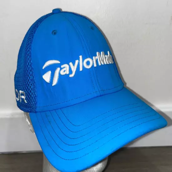 Taylormade Fitted Hat Cap Tour Preferred SLDR Golf Blue Stitched Logo AFlex S/M