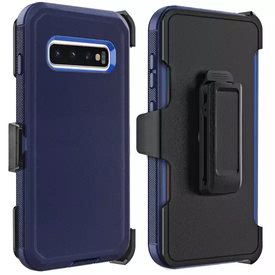 For Samsung Galaxy S10/S10+/S10e Heavy Duty Shockproof Case Cover + Belt Clip