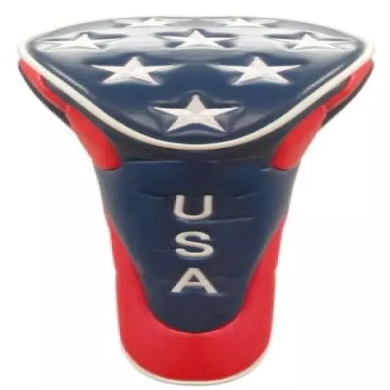 USA Golf Head Cover with Stars - Driver with Zipper Closure