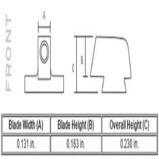 Trijicon Novak M&P 3 Dot Front & Rear Night Sight Set (SA37)