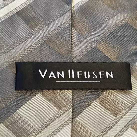 Van Heusen Green Hand Made 100% Silk Men’s Neck Tie Made In China