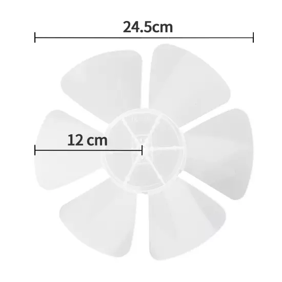 12/14/16/20 Inch Plastic Fan Blade Replacements for Standing Fan Table Fanner