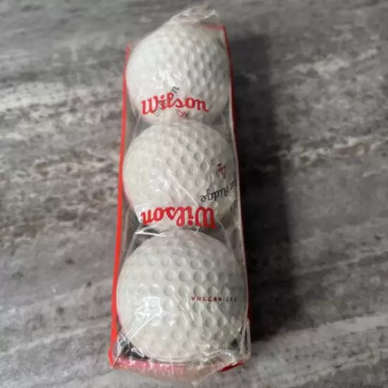 Vintage Wilson # 4 Middlecoff Vulcanized Golf Balls 1 Sleeve 3 Balls- NIP